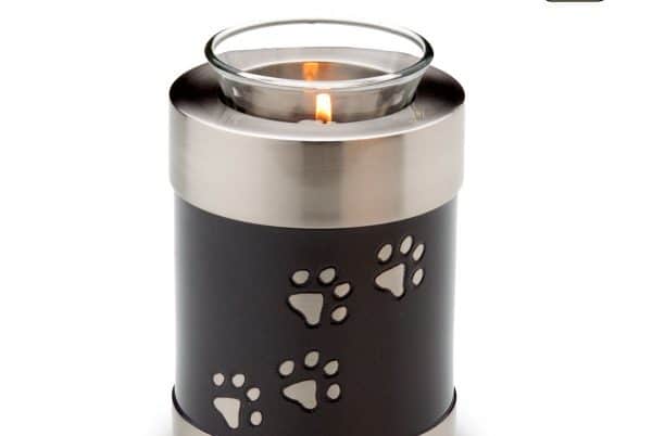 Silver Paws Tealight Cremation Urn