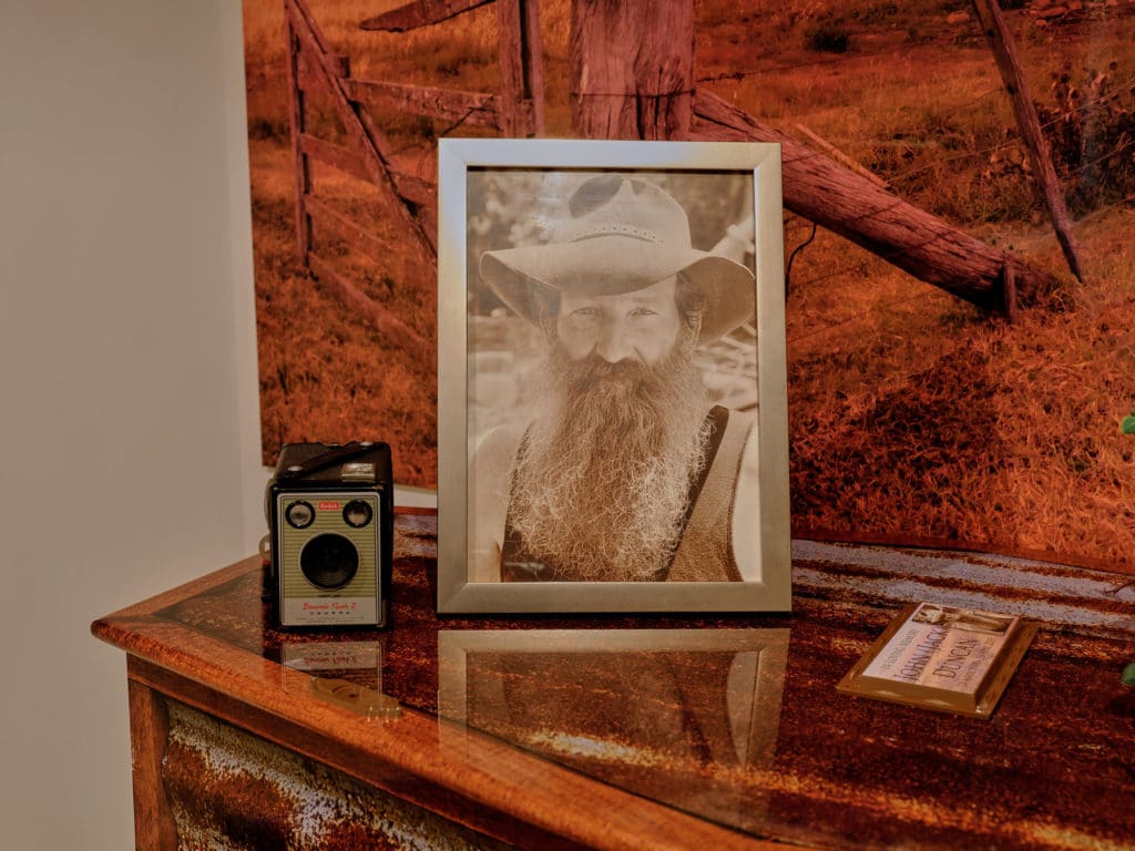 Funeral Portrait With Outback Display